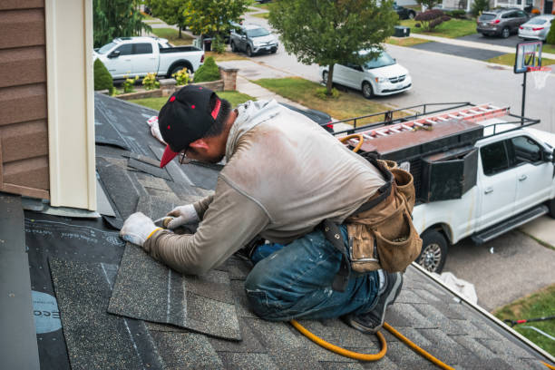 Professional Emergency Roof Repair technician working in Newbern, VA